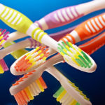 Toothbrushes for dental patients, a variety of colors